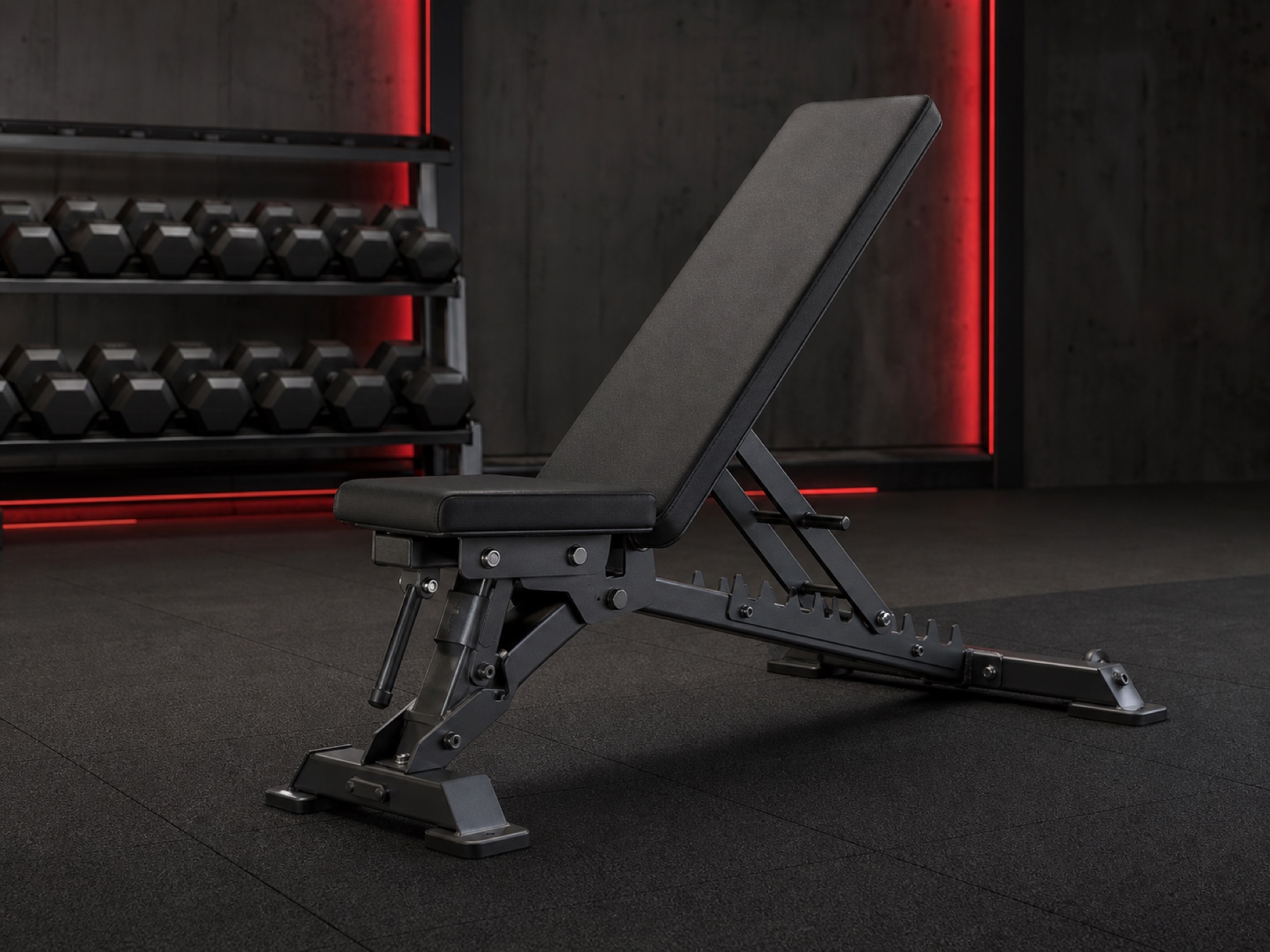 Commercial adjustable and flat weight benches